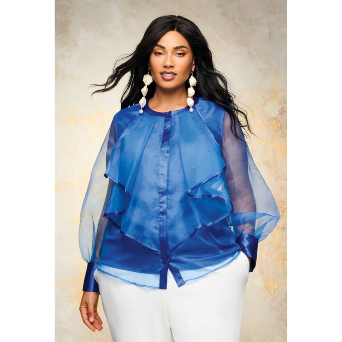 Lulu Sheer Blouse, , large