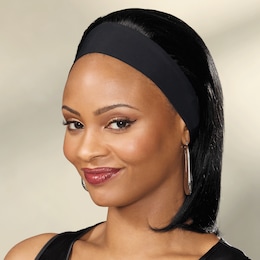 Vivica Fox Human Hair Blend Headband Wig, , large