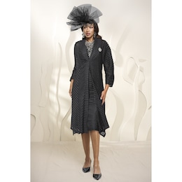 Morganna Textured Jacket Dress, , large