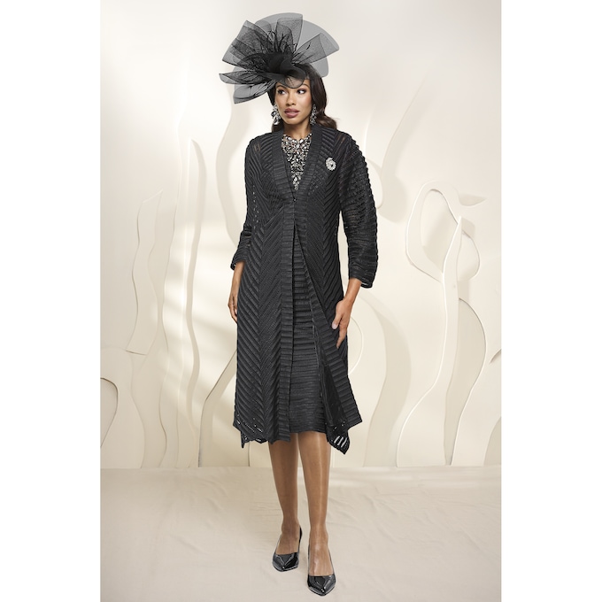 Morganna Textured Jacket Dress, , large