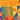 Kehlani Smocked Maxi, Orange Blue Kente, swatch