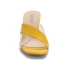 Maleesa Women's Slide with Faux-Leather Strap & 2.75” Clear Heel, , large