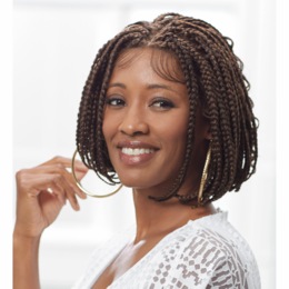Amani Braided Wig, Off Black Ash Blonde, large