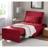 Cali Convertible Chair, Red, large
