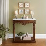 Carved Console Table with Marble, , large