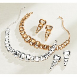Crystal Choker &amp; Earring Set, , large