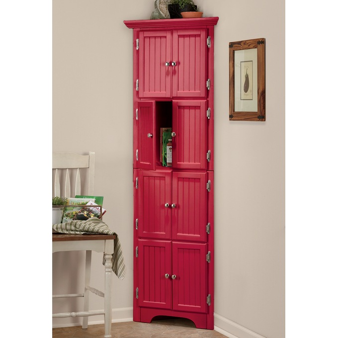 Westwick Tall Corner Storage Cabinet with 8 Doors, , large