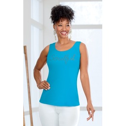 Soulful Rhinestone Tank, , large
