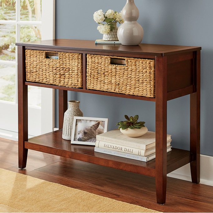 Admiral 2-Basket Console Table, , large
