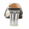 Maleesa Women's Slide with Faux-Leather Strap & 2.75” Clear Heel, , large