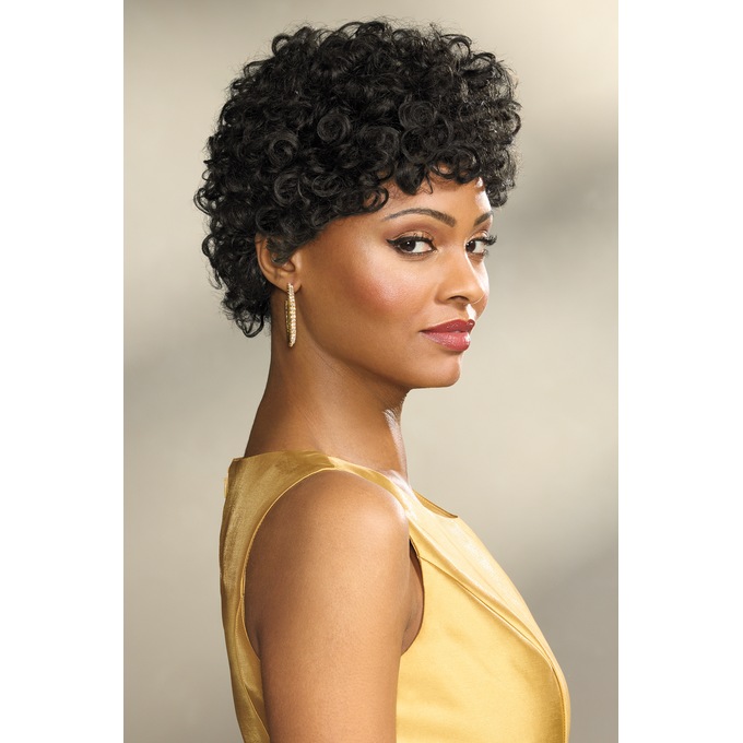 Vivica Fox Sol Human-Hair Wig - Short and Curly, , large