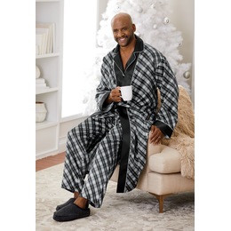 Black &amp; White Pajamas &amp; Robe by Steve Harvey, , large