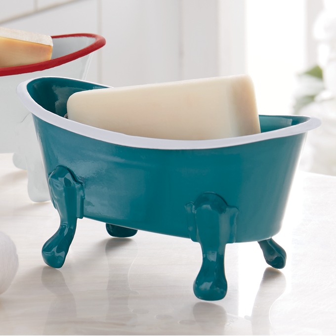 Enamel Bathtub Soap Dish, , large