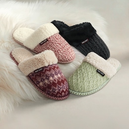 MUK LUKS&reg; Frida Scuff with Faux-Fur Lining, , large