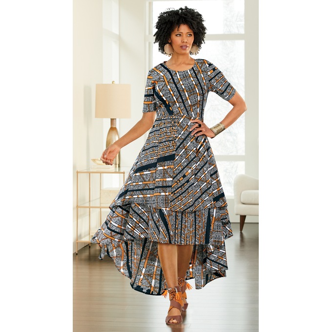 Ziva High-Low Dress, , large
