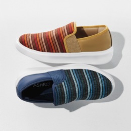 Striped Woven Slip-On, , large