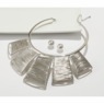 Wire-Wrap Tab Necklace/Earring Set, , large