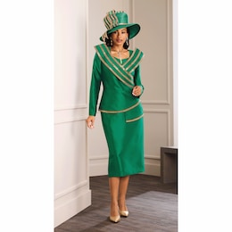 Zelena Skirt Suit and Hat, , large