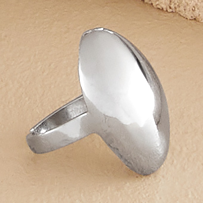 Bold Metal Adjustable Ring , , large