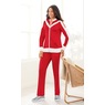 Krysta Cold-Shoulder Active Set, Red/White, large