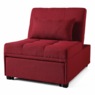 Cali Convertible Chair, Red, large