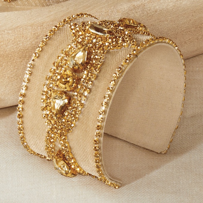 Crystal Bead/Fabric Collection, , large