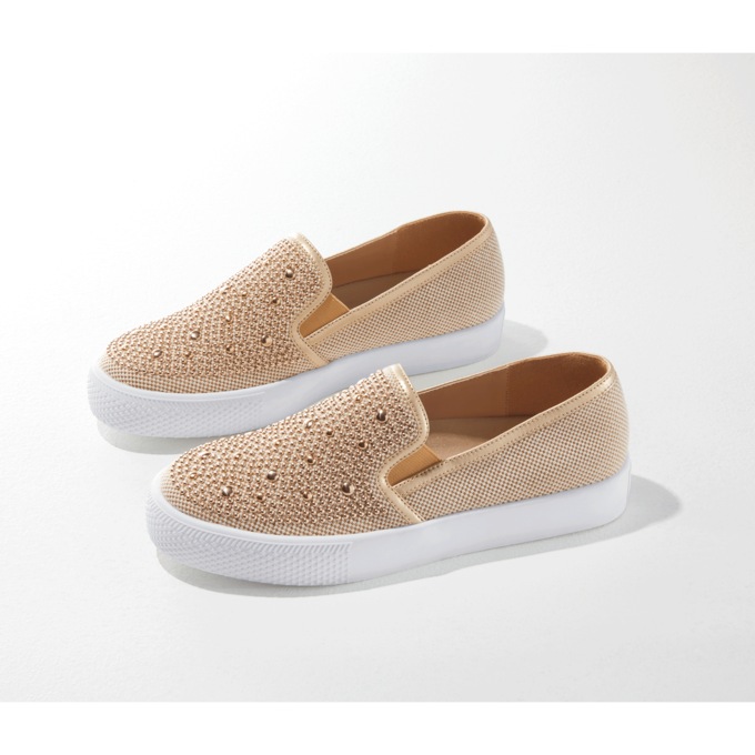 Gold Studded Slip-On, , large