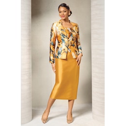 Zelle 3-Piece Skirt Suit for Women with Jacket and 2 Skirts, , large