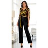 Sequin Cape Jumpsuit, , large