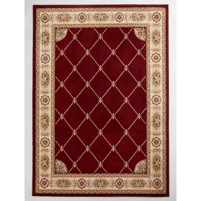 French Quarter Rug, Red, large