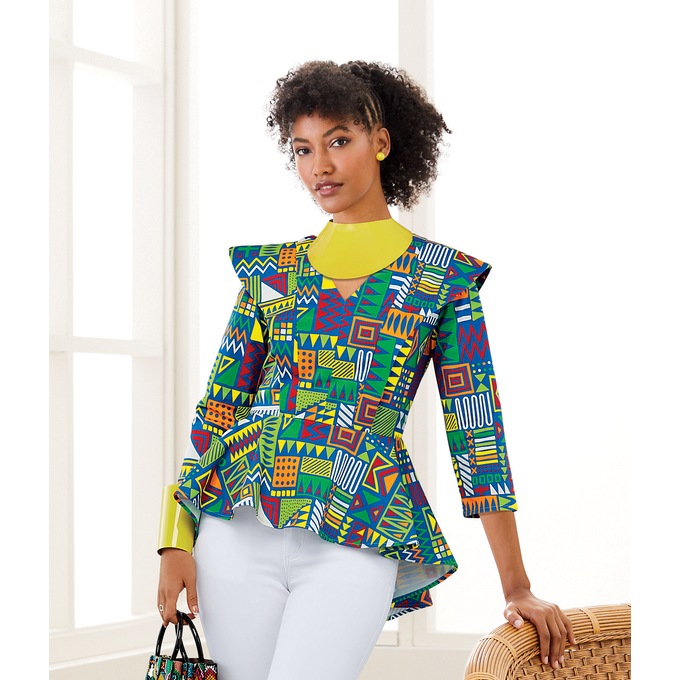 Alma Geometric Top, , large
