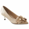 Amanda D’laurie Ruffle Kitten Heel for Women in Satin with 2” Dual-Finish Heel, , large