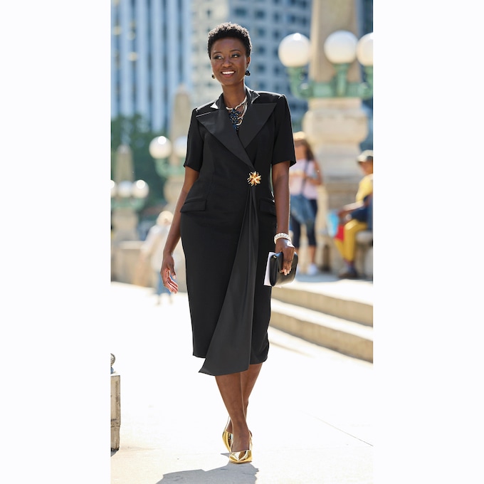 Sharisha Tuxedo Sheath Dress, , large