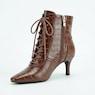 Croco Lace-Up Bootie, , large