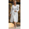 Zonya Ruffle Collar Jacket Dress, Silver, large