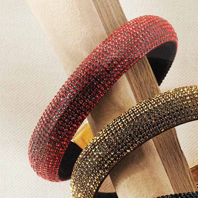 Crystal Color Bracelet, Red, large