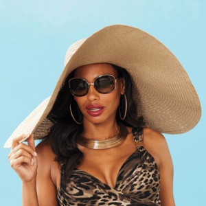 Oversized Straw Hat, , large