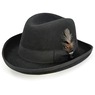 Stacy Adams Men's Harvey Homburg Hat with Feather Accent, , large