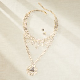Crystal Drop Choker &amp; Earring Set, , large