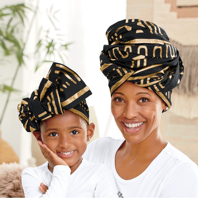 Royalty Headwrap and Little Royalty Headwrap, , large