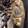 Leopard Goldtone Jewelry, , large