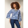 Danai Kimono-Style Statement Top for Women, , large