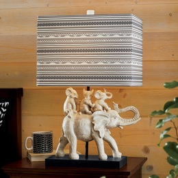 Elephant Table Lamp, , large