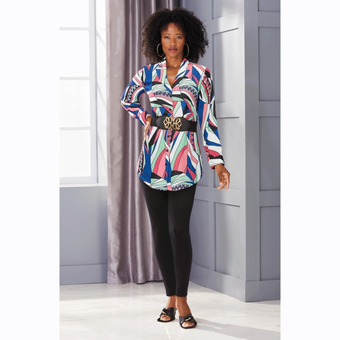 Selma Striped Shirt, , large