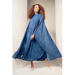 Jessica 2-Piece Jacket Dress with Sheer Cape, , large