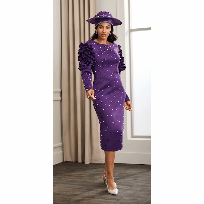 Teyonah Rose-Sleeve Sheath Dress, , large