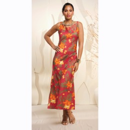 Leelo Satin Maxi Dress, , large