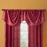 Embroidered Taffeta Draped Ascot, , large