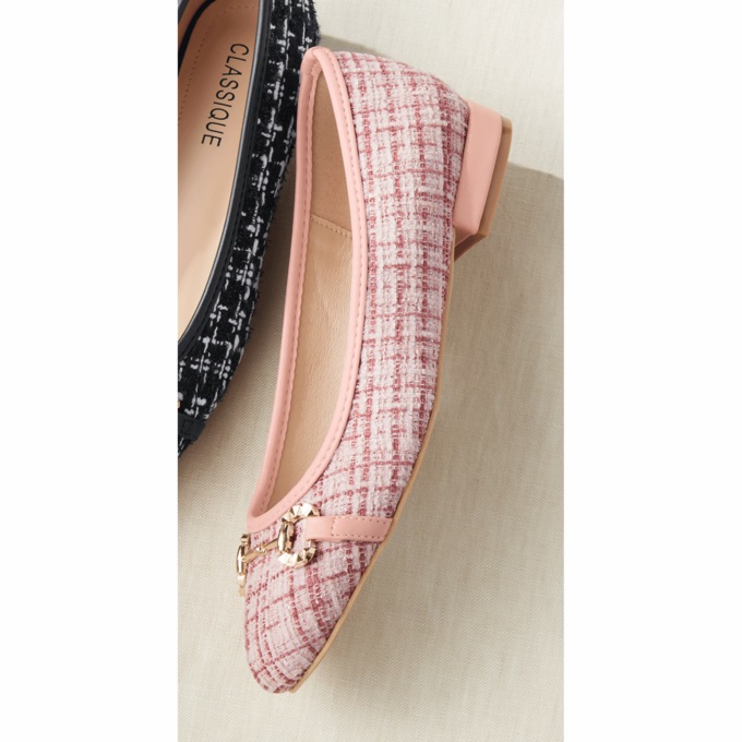 Classique Tweed Ballet Flat, , large