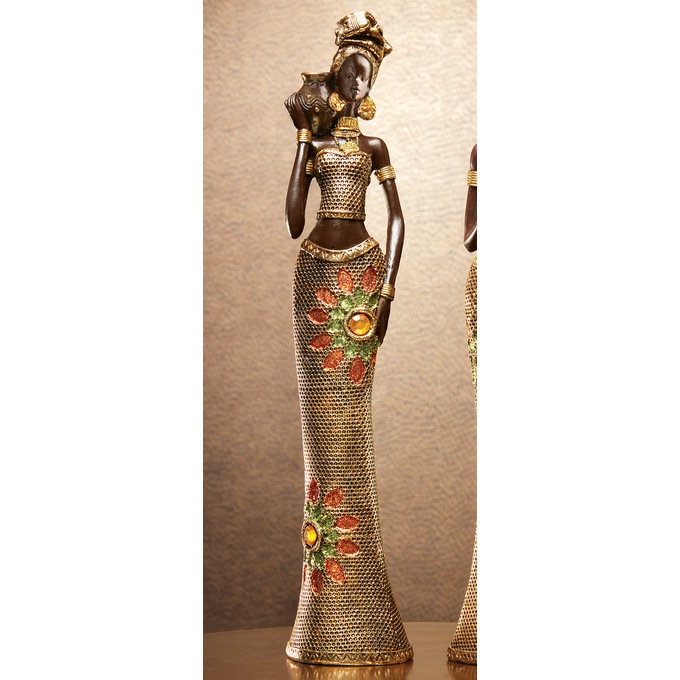 Ashini African Standing Lady Figurine, , large